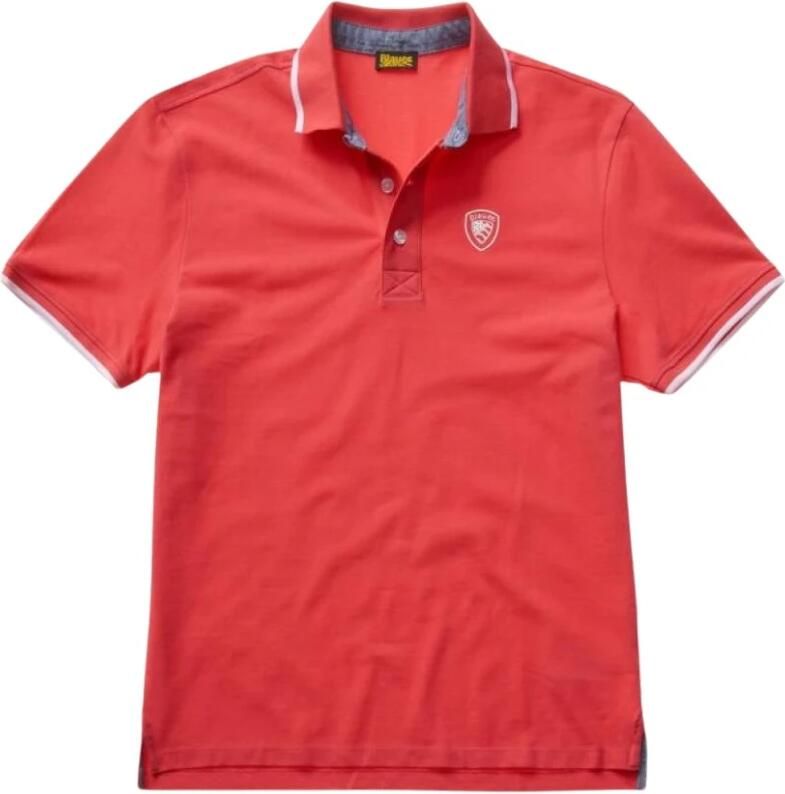 Blauer Katoenen Polo Shirt Red Heren - Foto 4