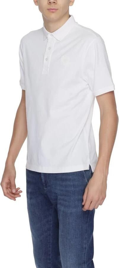 Blauer Katoenen Poloshirt Korte Mouw Heren White Heren - Foto 3