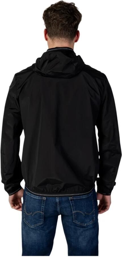 Blauer Zwarte Windbreaker Jas voor Uitjes Black Heren - Foto 8