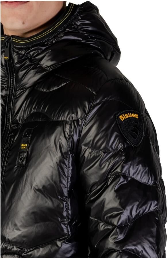 Blauer Lichtgewicht Donsjassen Collectie voor Mannen Black Heren