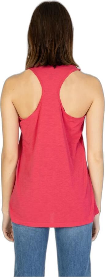 Blauer Tanktop Lente Zomer Collectie 100% Katoen Pink Dames - Foto 2