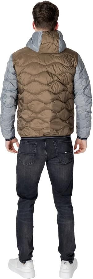 Blauer Zwarte Hoodie met Rits en Zakken Multicolor Heren - Foto 6