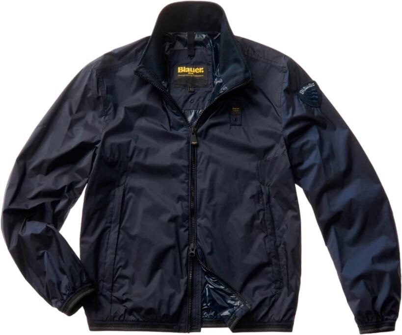 Blauer Moderne Micro-Rip Trench Coat Blue Heren - Foto 3