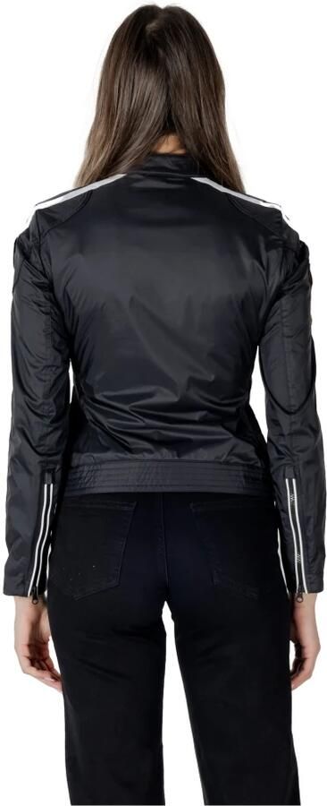 Blauer Nylon Damesjassen Collectie Black Dames