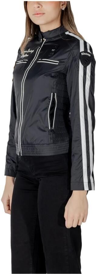Blauer Nylon Damesjassen Collectie Black Dames - Foto 3