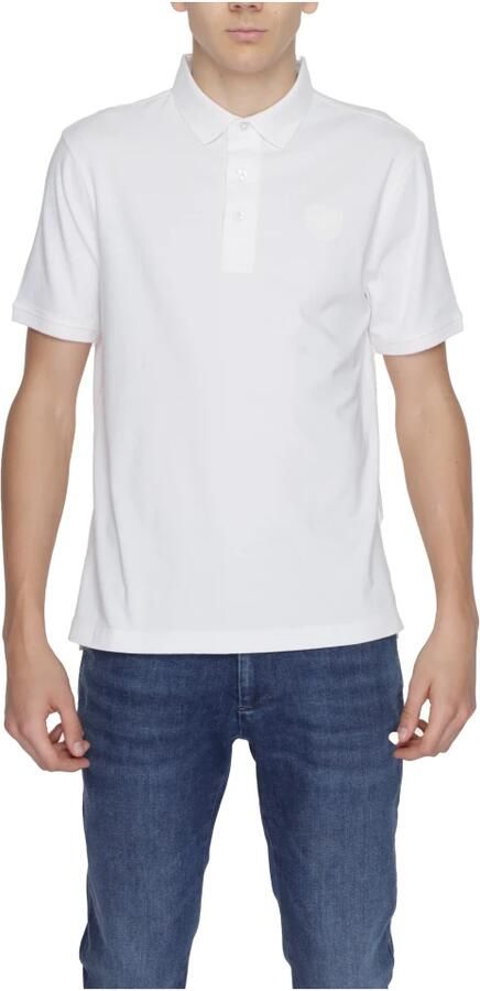 Blauer Katoenen Poloshirt Korte Mouw Heren White Heren - Foto 4
