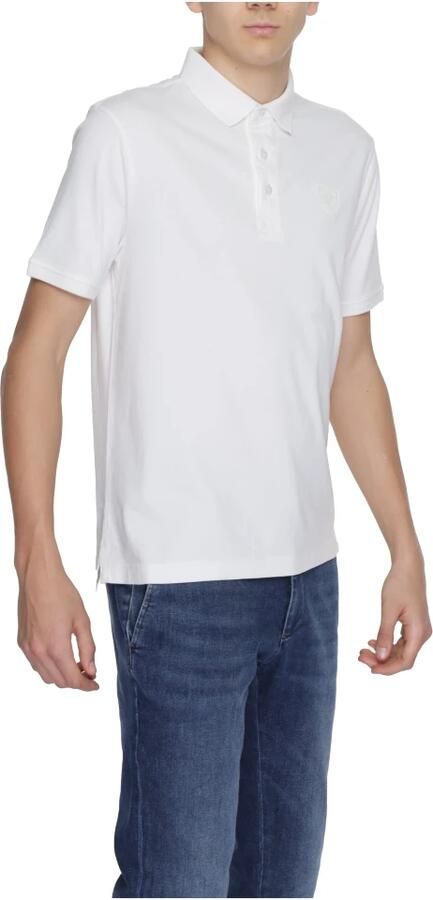 Blauer Katoenen Poloshirt Korte Mouw Heren White Heren - Foto 2