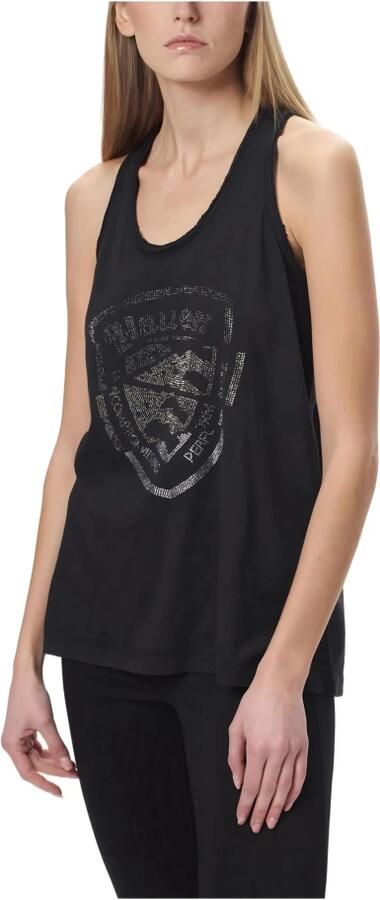 Blauer Dames Tanktop Lente Zomer Collectie Black Dames - Foto 2