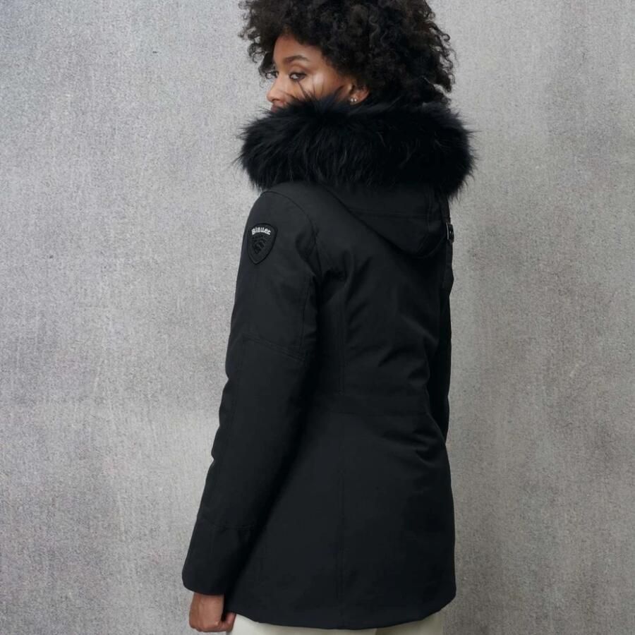 Blauer Stijlvolle Winterjas voor Vrouwen Black Dames - Foto 2
