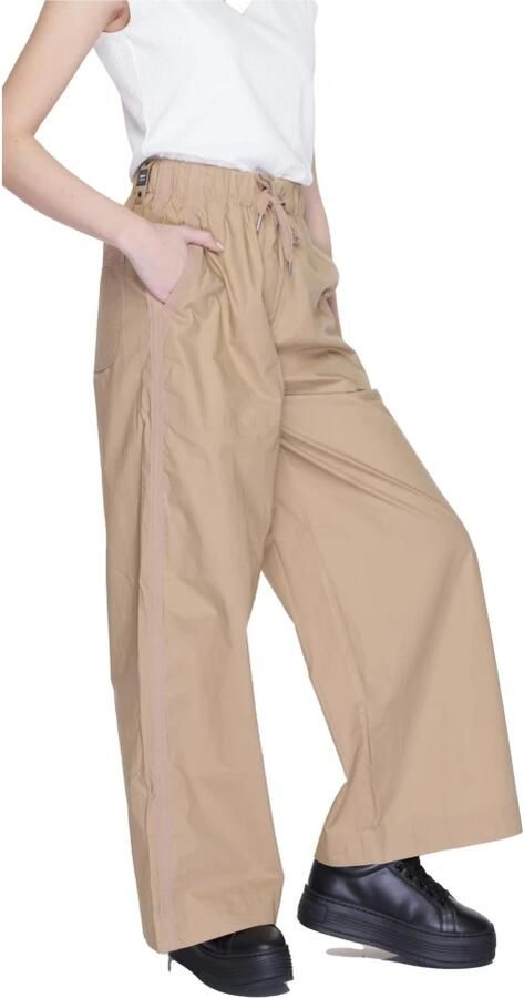 Blauer Katoenen Palazzo Broeken Collectie Beige Dames - Foto 2