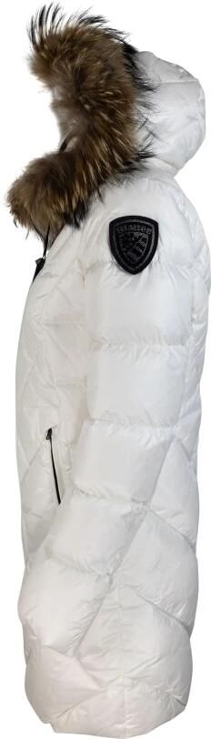 Blauer Witte Modieuze Jas met Elegante Details White Dames - Foto 7