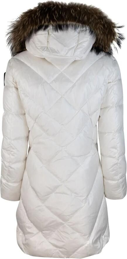 Blauer Witte Modieuze Jas met Elegante Details White Dames - Foto 4