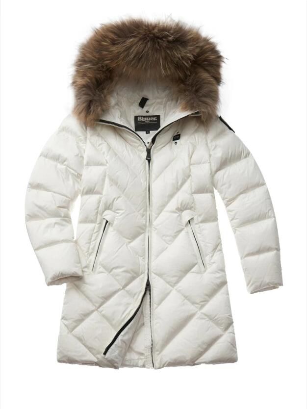 Blauer Witte Modieuze Jas met Elegante Details White Dames - Foto 8