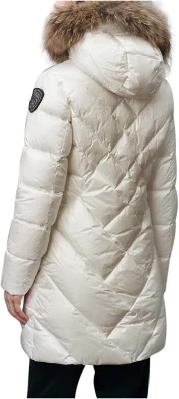 Blauer Witte Modieuze Jas met Elegante Details White Dames - Foto 6