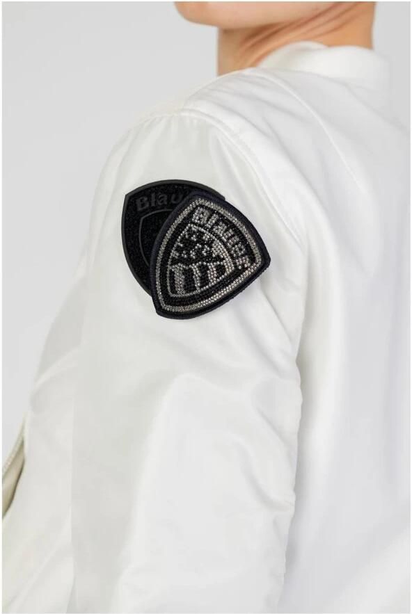 Blauer Sneeuwwit Synthetische Jas Vrouwen White Dames - Foto 2