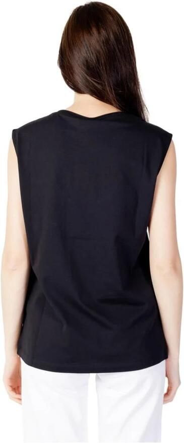 Blauer Zwarte Katoenen T-shirt Lente Zomer Collectie Black Dames - Foto 3