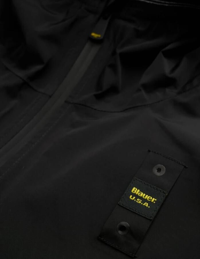 Blauer Zwarte Windbreaker Jas voor Uitjes Black Heren - Foto 2