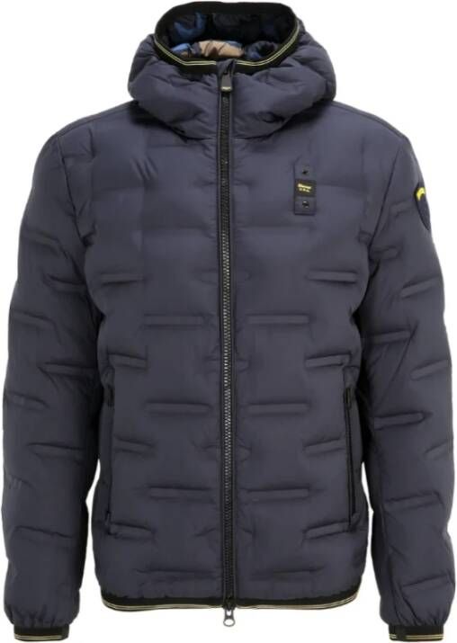 Blauer Blauwe camouflagejas met capuchon voor heren Blue Heren