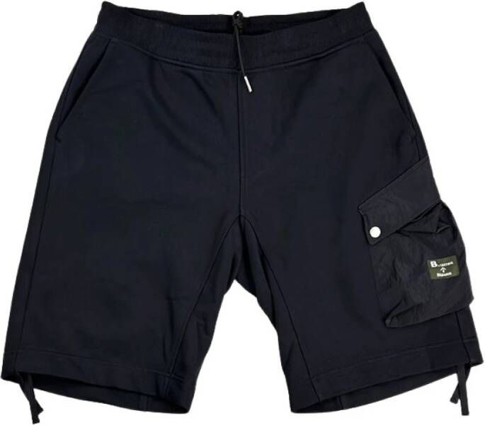 Blauer Casual Shorts Zwart Heren