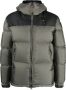 Blauer Donkergroene Winterjas met Capuchon Green Heren - Thumbnail 1
