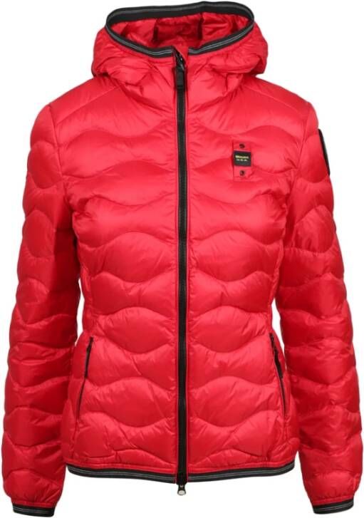 Blauer Donsjack Rood Dames