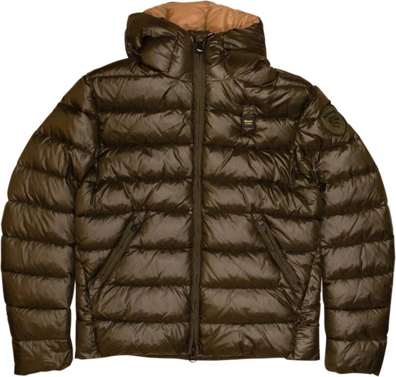 Blauer Sergio Down Jacket with Hood Groen Heren