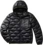Blauer Gewatteerde Nylon Pufferjas met Capuchon Zwart Heren - Thumbnail 5