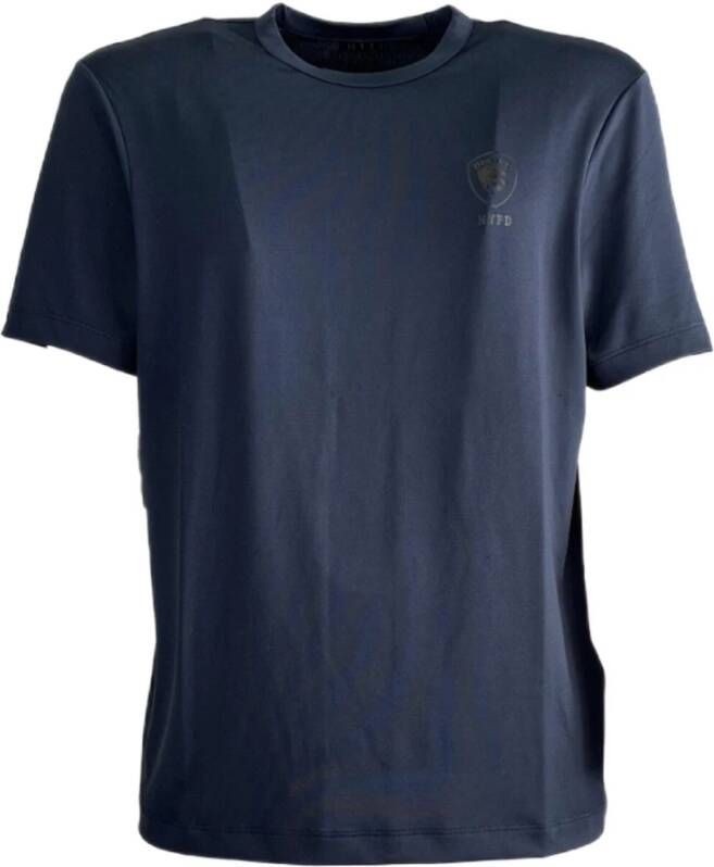 Blauer Heren T-Shirt Stijlvol en Comfortabel Blauw Heren