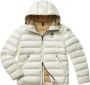 Blauer Heren Geruite Nylon Jas met Sorona Aura van Dupont White Heren - Thumbnail 1