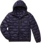 Blauer Blauwe jas met capuchon en ritszakken Blue Heren - Thumbnail 1