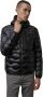 Blauer Gewatteerde Nylon Pufferjas met Capuchon Zwart Heren - Thumbnail 1
