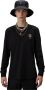 Blauer Stijlvolle Zwarte Bedrukte Sweatshirt voor Heren Black Heren - Thumbnail 3