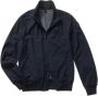 Blauer Monochrome Lichtgewicht Neopreen Bomberjack Blauw Heren - Thumbnail 1