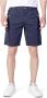 Blauer Blauwe Katoenen Bermuda Shorts Heren Collectie Blue Heren - Thumbnail 1