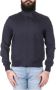 Blauer Monochrome Lichtgewicht Neopreen Bomberjack Blauw Heren - Thumbnail 3