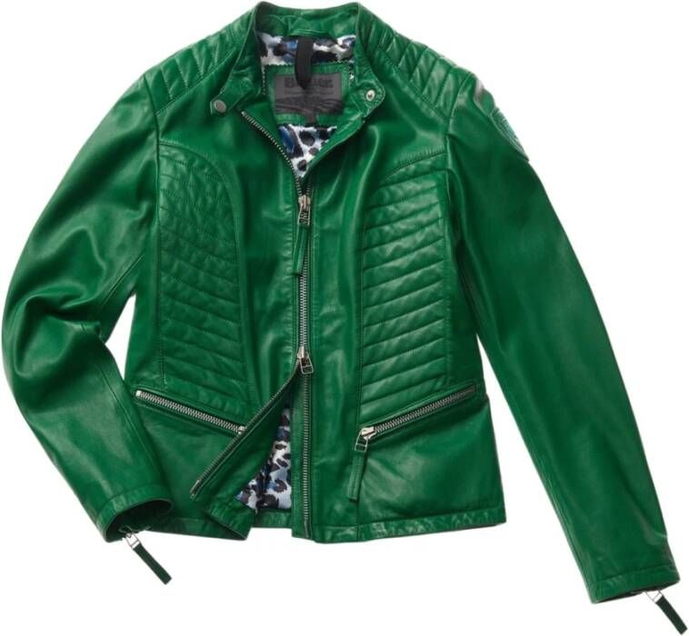 Blauer Stijlvolle Lichtgewicht Jas voor Dames Green Dames
