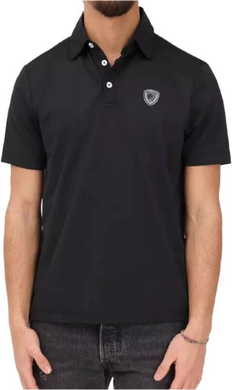 Blauer Stijlvolle Polo Shirt Black Heren