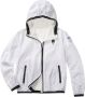 Blauer Nylon Hoodies met Contrasterende Rits White - Thumbnail 3