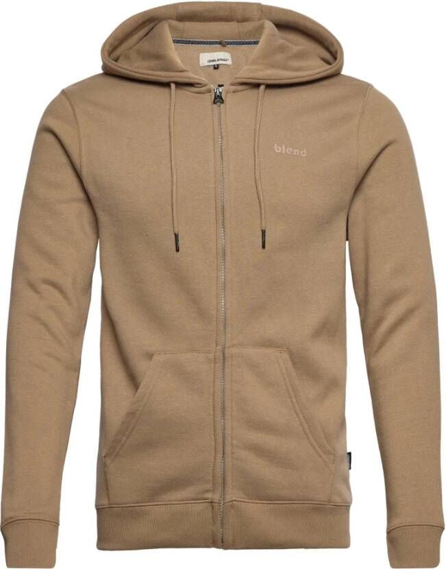 Blend Sweatjack met labeldetail model 'Downton'