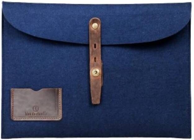 Bleu de Chauffe Clutches Blauw Unisex