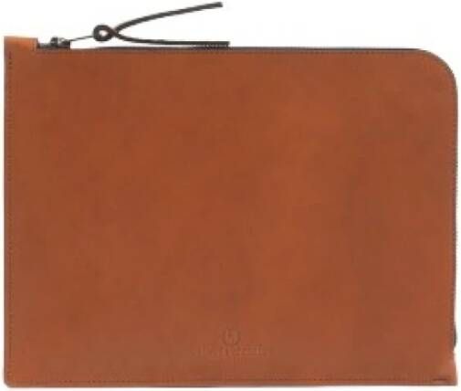 Bleu de Chauffe Clutch Tas Brown Dames
