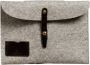 Bleu de Chauffe Misha Laptop Sleeve Natuurlijk Leer Gray Unisex - Thumbnail 1