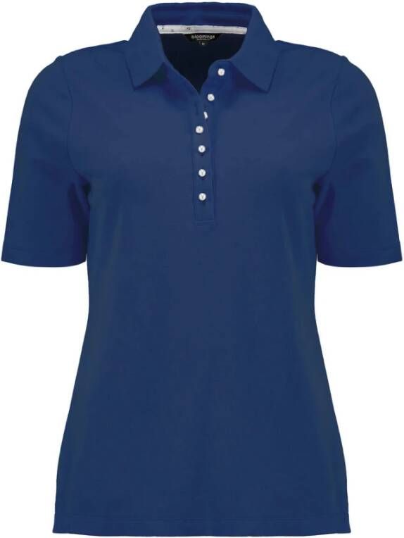 Bloomings Polo Shirt Blauw Dames