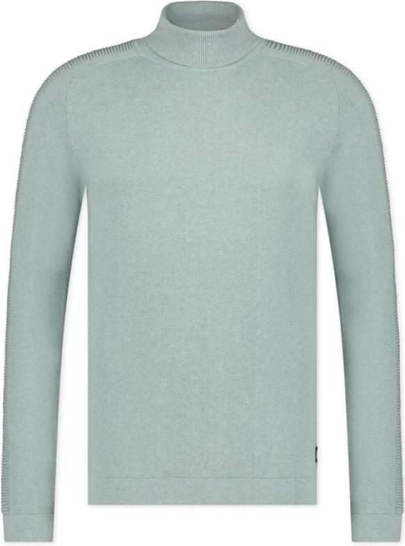 Blue Industry Groene Katoenen Slim Fit Coltrui Green Heren