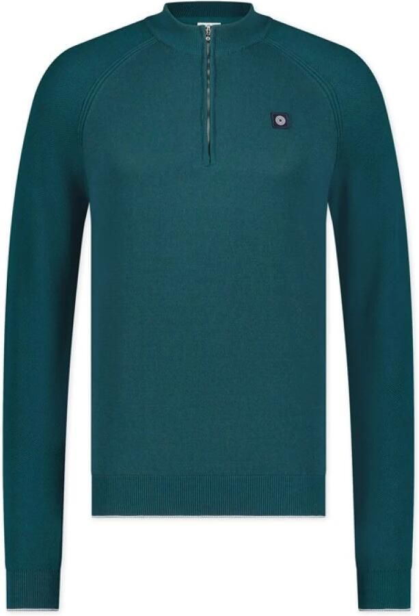 Blue Industry Groene Opstaande Kraag Sweatshirt Green Heren - Foto 3