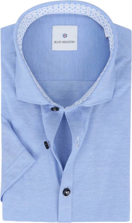 Blue Industry KM Overhemd Jersey Blauw Heren
