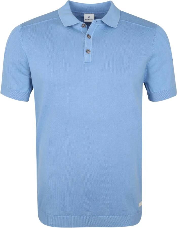 Blue Industry M16 Poloshirt Lichtblauw Blauw Heren