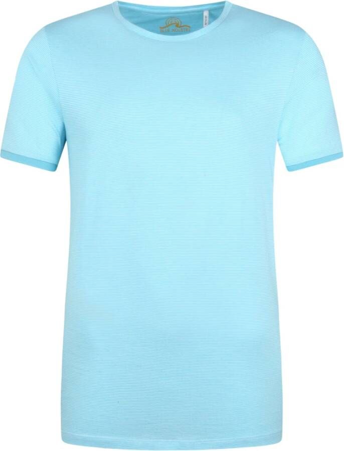 Blue Industry M86 T-Shirt Streep Blauw