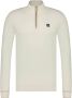 Blue Industry Cashmere Blend Half Zip Sweater White Heren - Thumbnail 1
