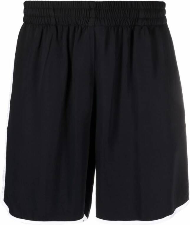 Blue Sky Inn Shorts met contraststreep en elastische taille Black Heren